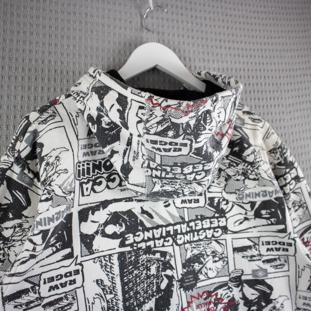 Mecca Jeans Comic Book AOP Zip Up Hoodie Mesn Medium - Picture 8 of 8